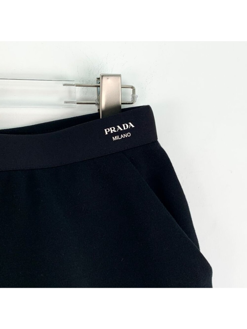 Prada Black Logo Lettering Shorts (2023 Collection) - Picture 3 of 9